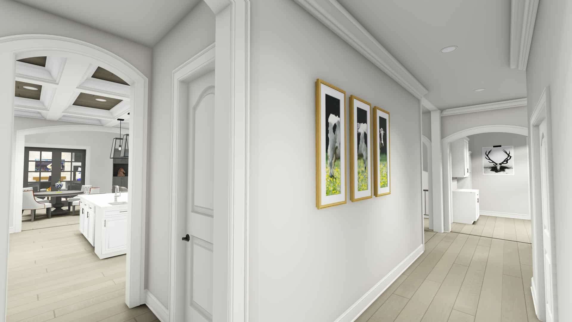Hallway of this 2-Bedroom, 3433 Sq Ft Plan - 194-1042