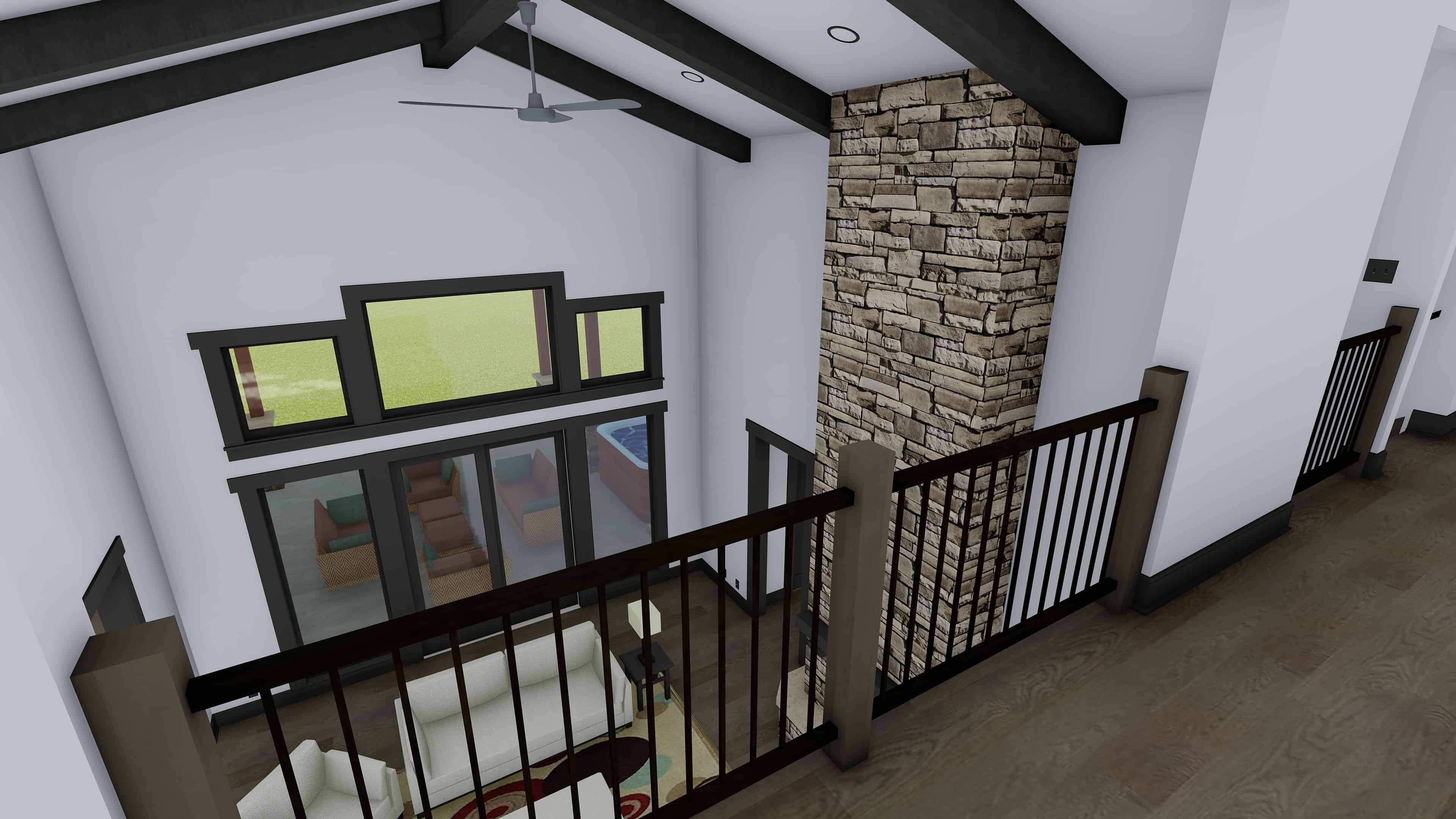 Great Room of this 5-Bedroom, 4602 Sq Ft Plan - 194-1044