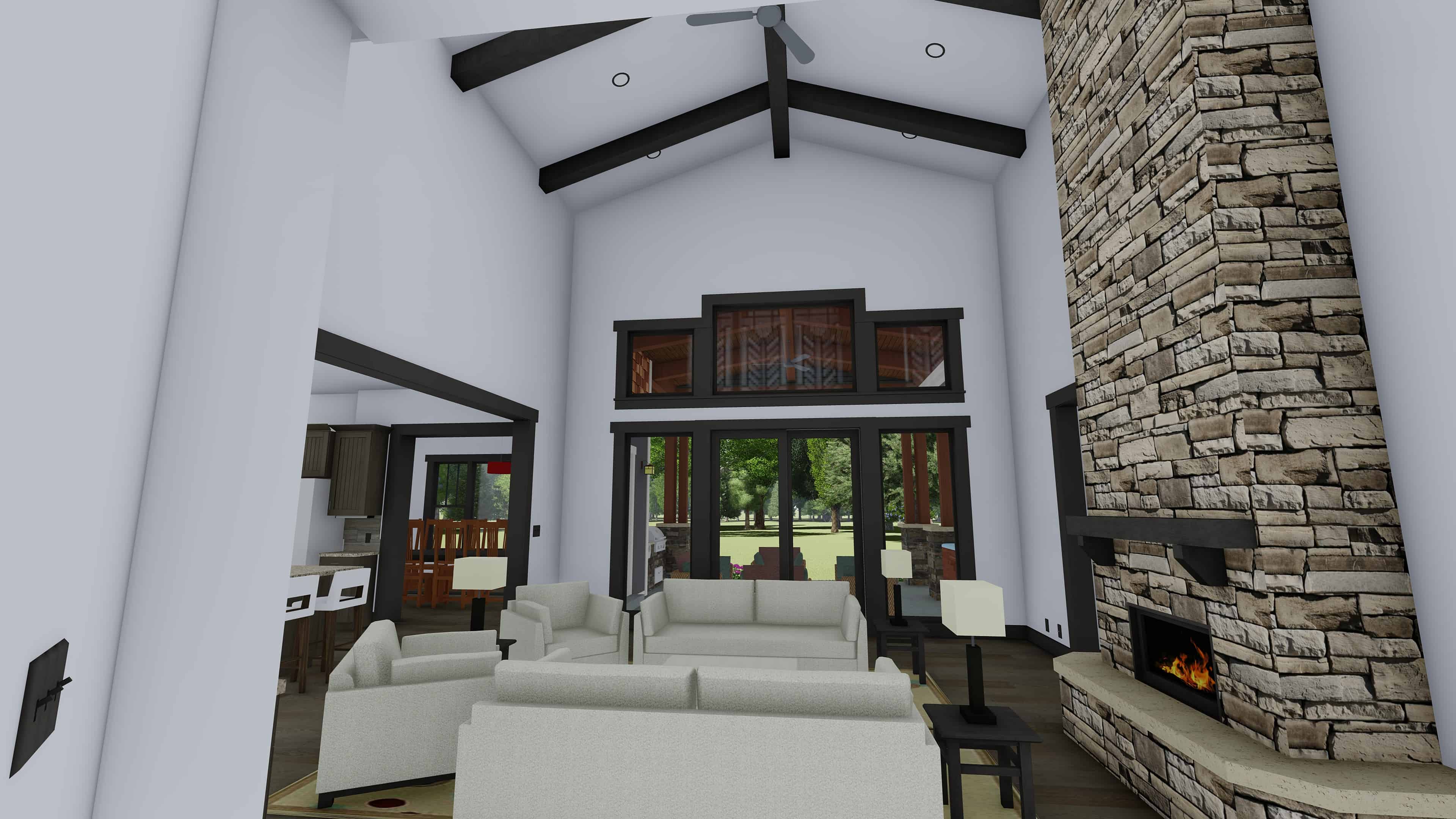Great Room of this 5-Bedroom, 4602 Sq Ft Plan - 194-1044