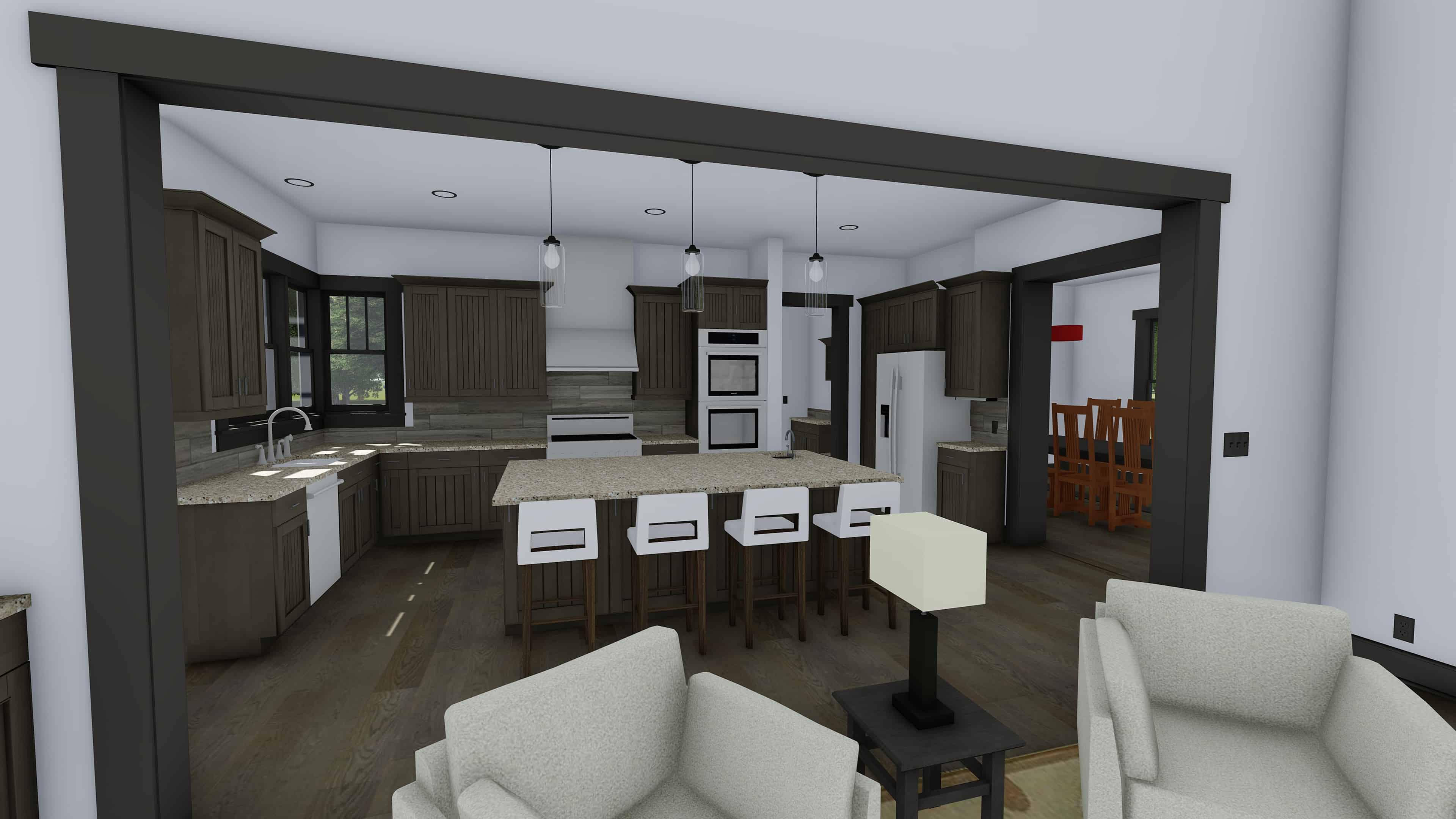 Kitchen of this 5-Bedroom, 4602 Sq Ft Plan - 194-1044
