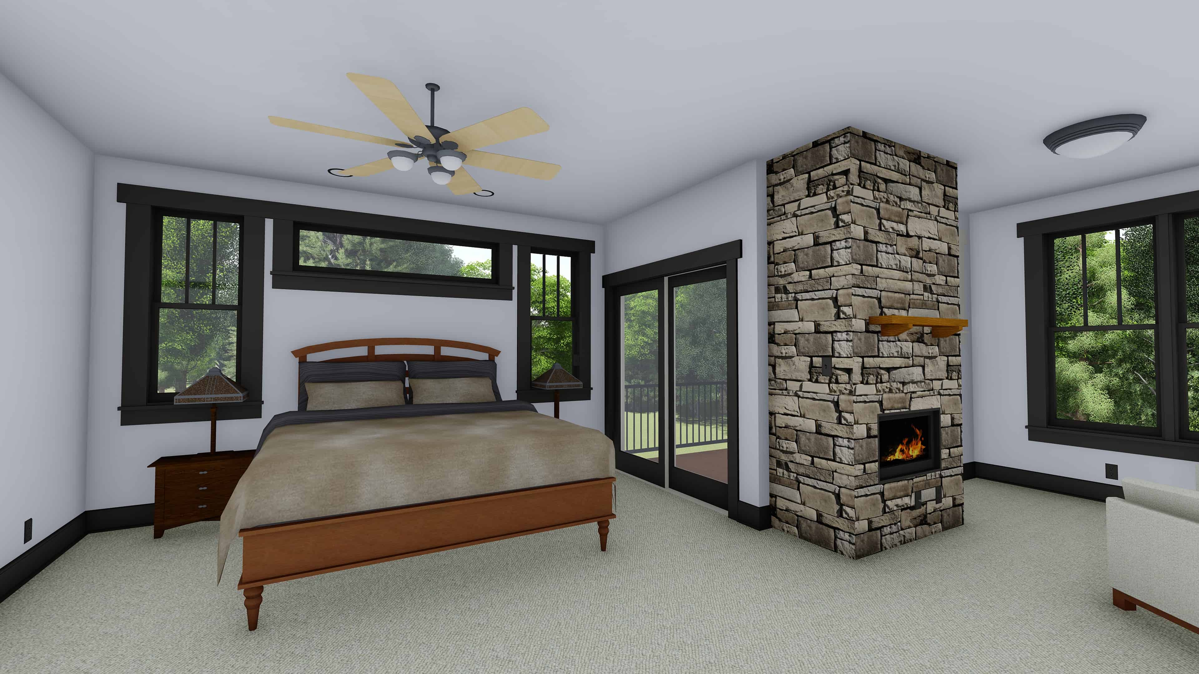 Master Bedroom of this 5-Bedroom, 4602 Sq Ft Plan - 194-1044