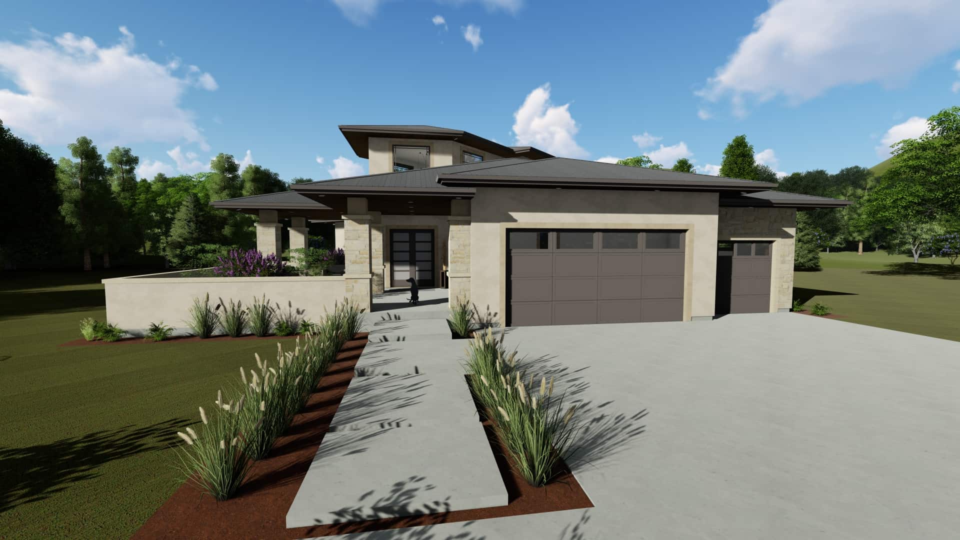 Contemporary home (ThePlanCollection: Plan #194-1047)