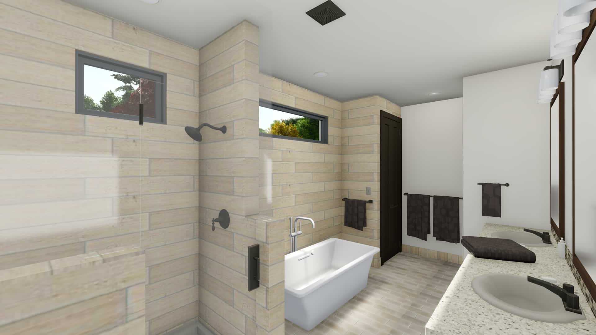 Master Bathroom of this 5-Bedroom, 3117 Sq Ft Plan - 194-1048