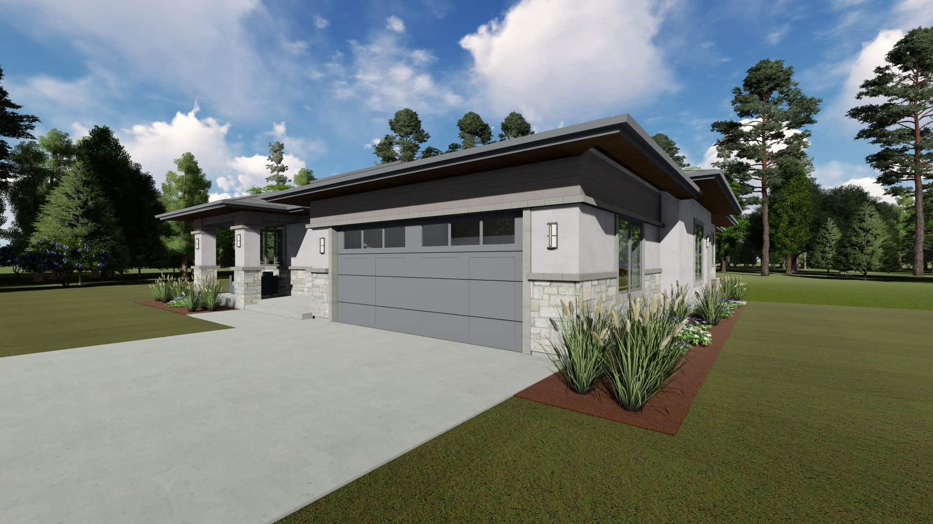 Side View of this 3-Bedroom, 2385 Sq Ft Plan - 194-1051