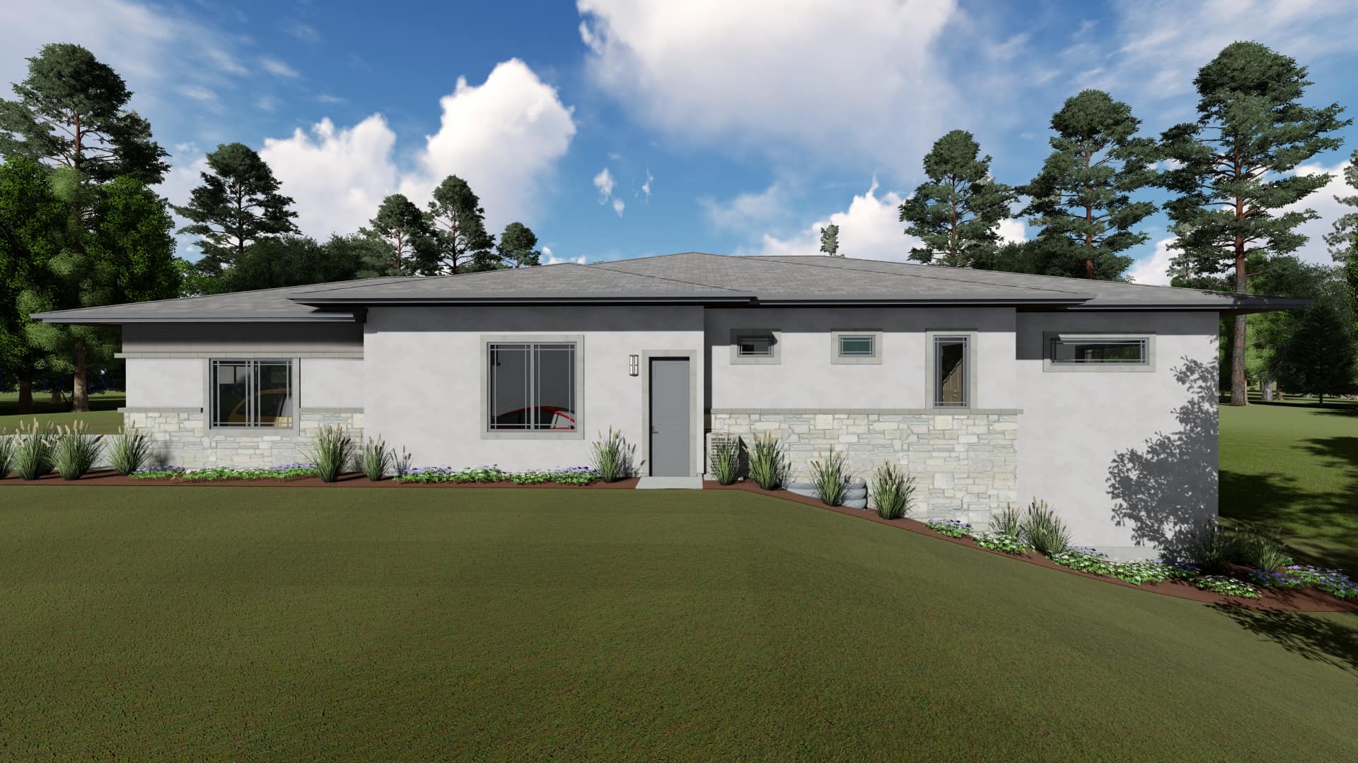 Side View of this 3-Bedroom, 2385 Sq Ft Plan - 194-1051