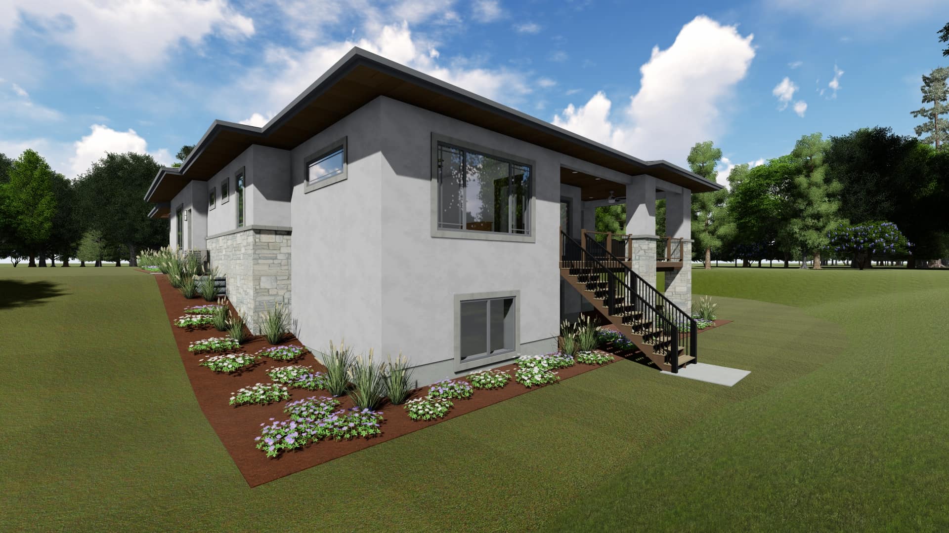 Side View of this 3-Bedroom, 2385 Sq Ft Plan - 194-1051