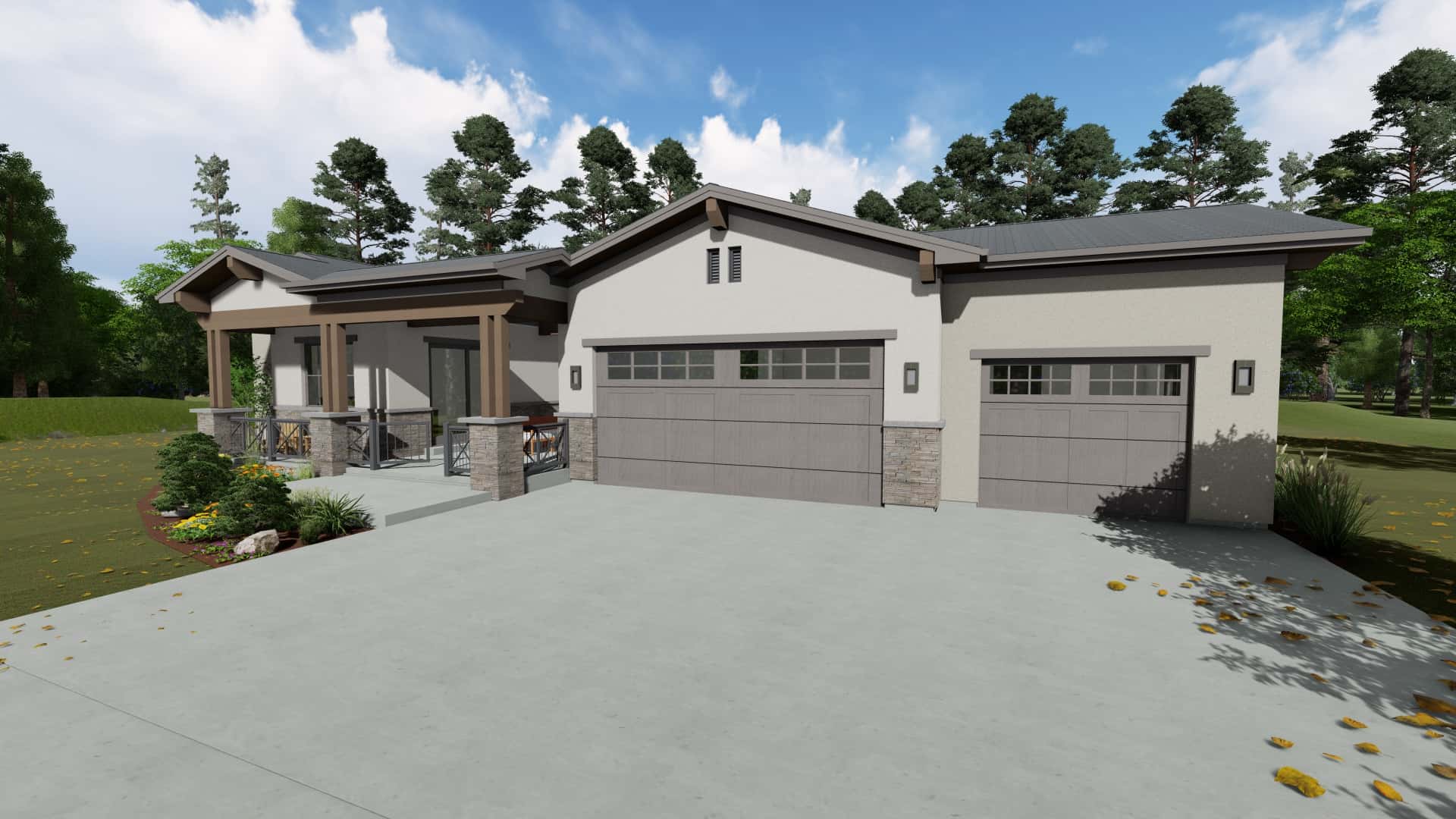 Garage of this 3-Bedroom, 2485 Sq Ft Plan - 194-1053