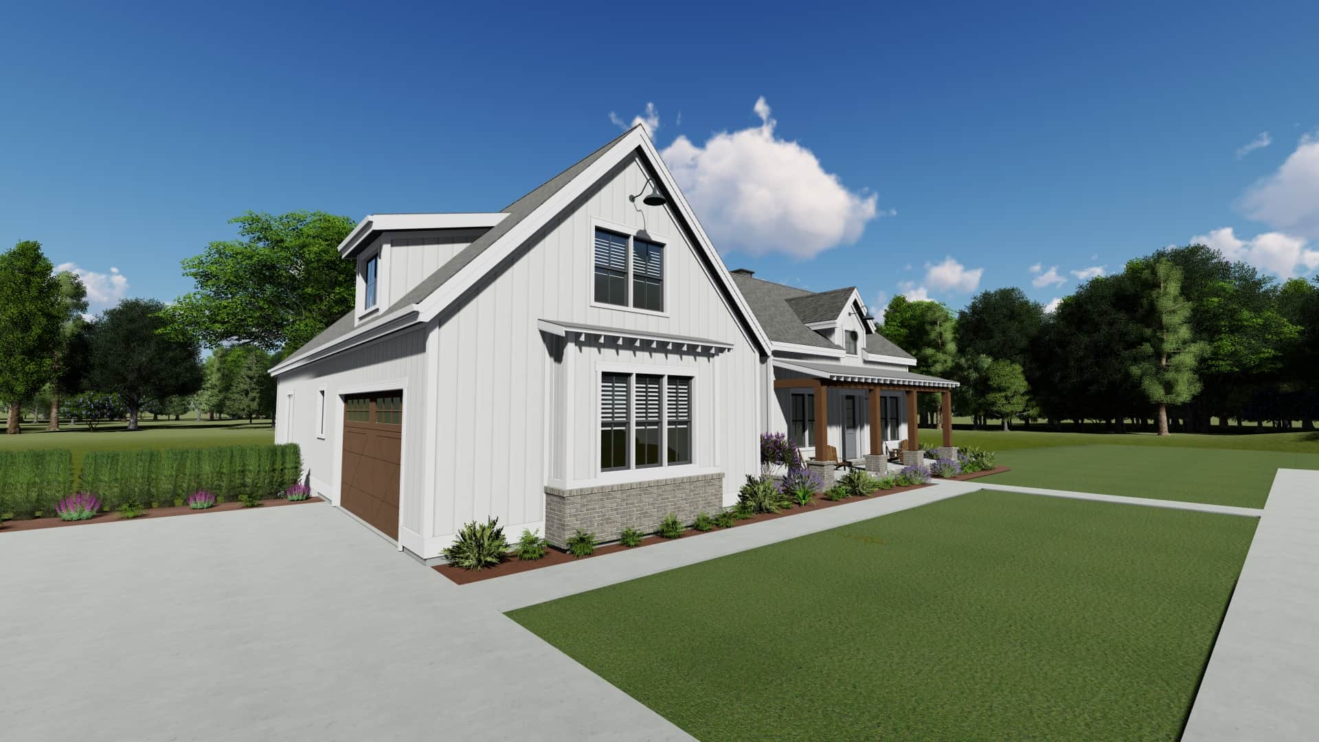 Left Side View of this 3-Bedroom, 2729 Sq Ft Plan - 194-1058