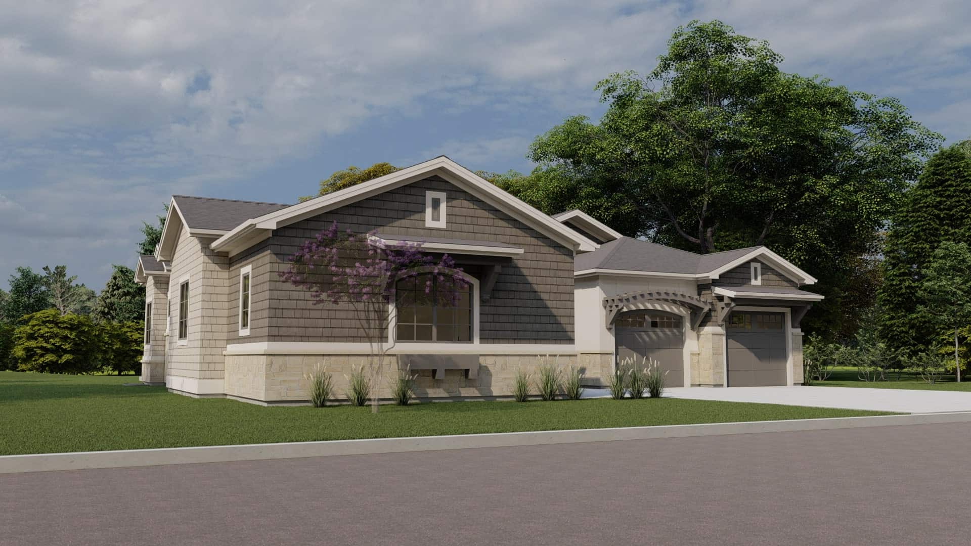 Left Side View of this 5-Bedroom, 4576 Sq Ft Plan - 194-1060
