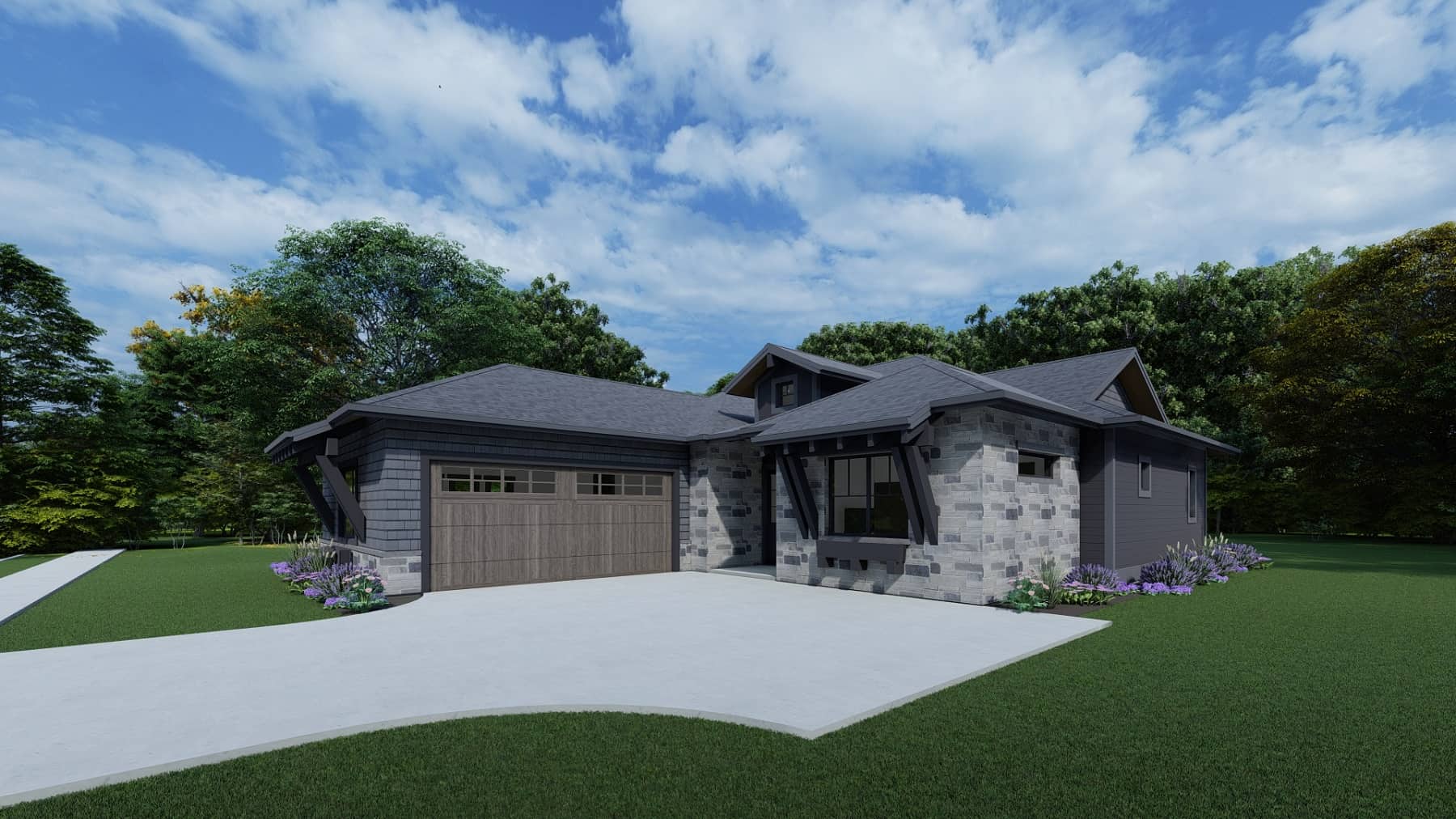 Garage of this 2-Bedroom, 1567 Sq Ft Plan - 194-1061