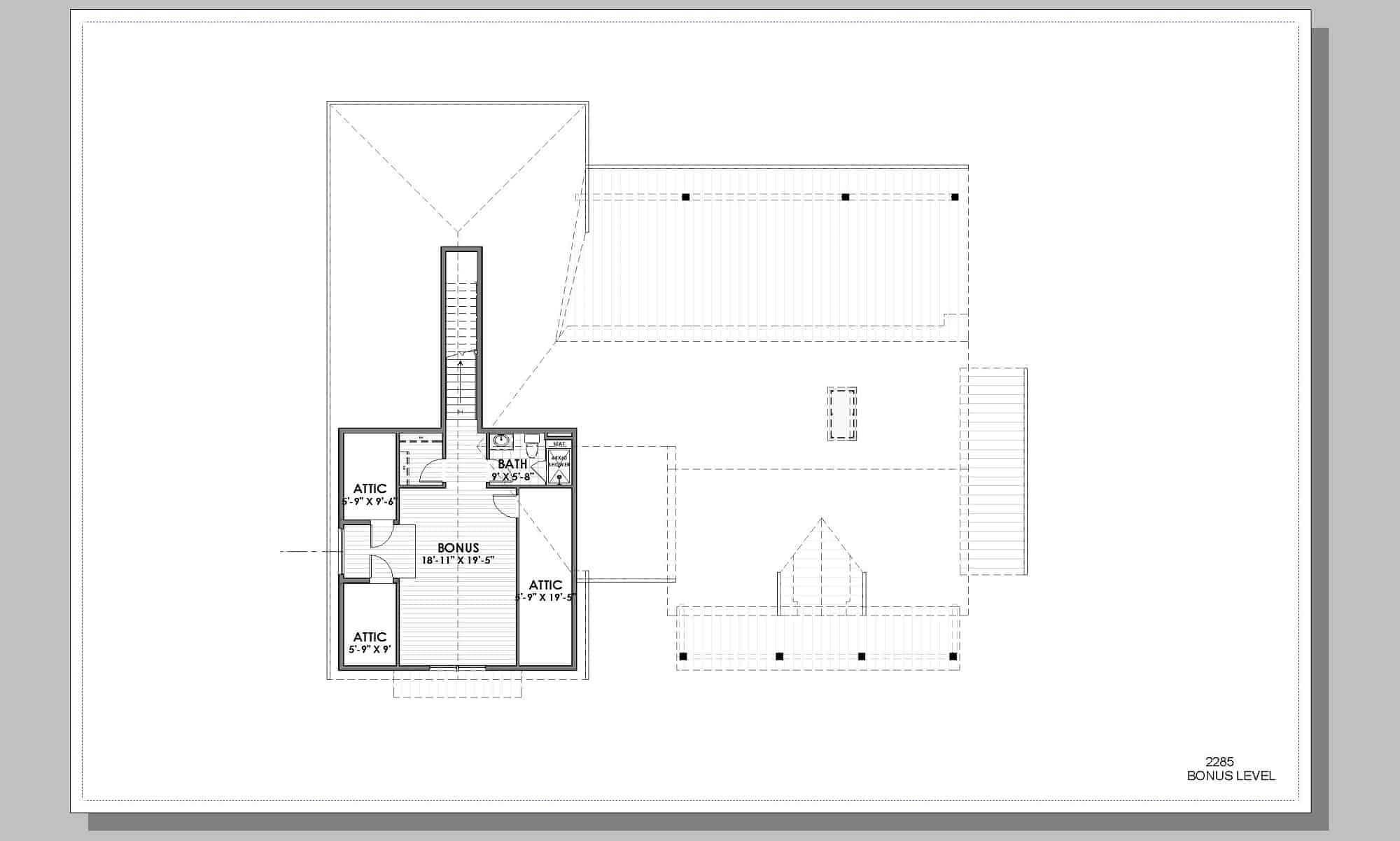Bonus Room of Country Plan #194-1062