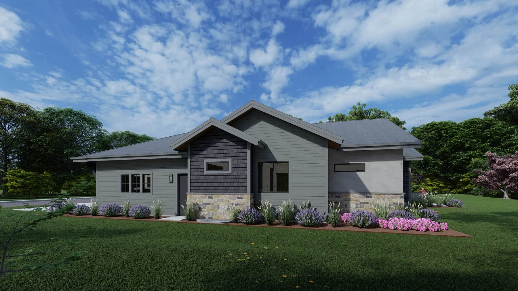 Side View of this 5-Bedroom, 2415 Sq Ft Plan - 194-1063