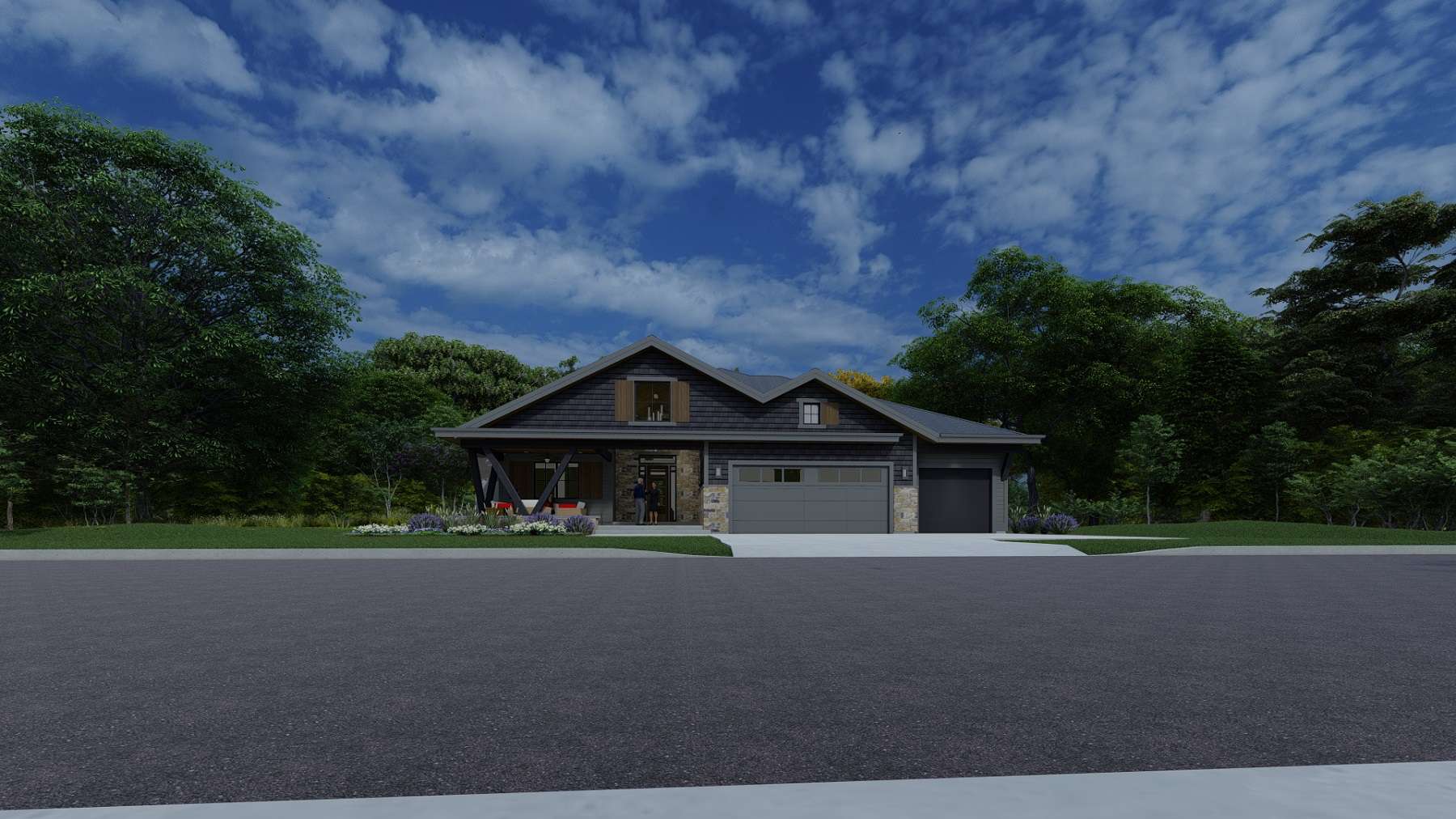 Front View of this 5-Bedroom, 2415 Sq Ft Plan - 194-1063