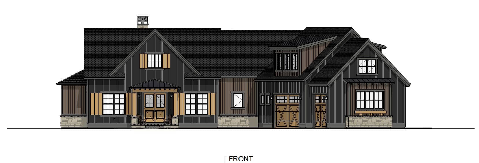 Home Plan Front Elevation of this 3-Bedroom,3525 Sq Ft Plan -194-1064