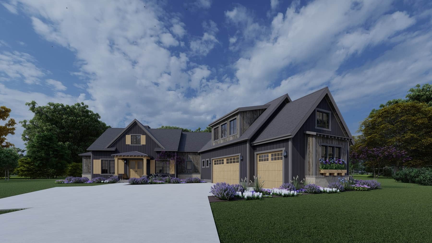 Right Side View of this 3-Bedroom, 3525 Sq Ft Plan - 194-1064