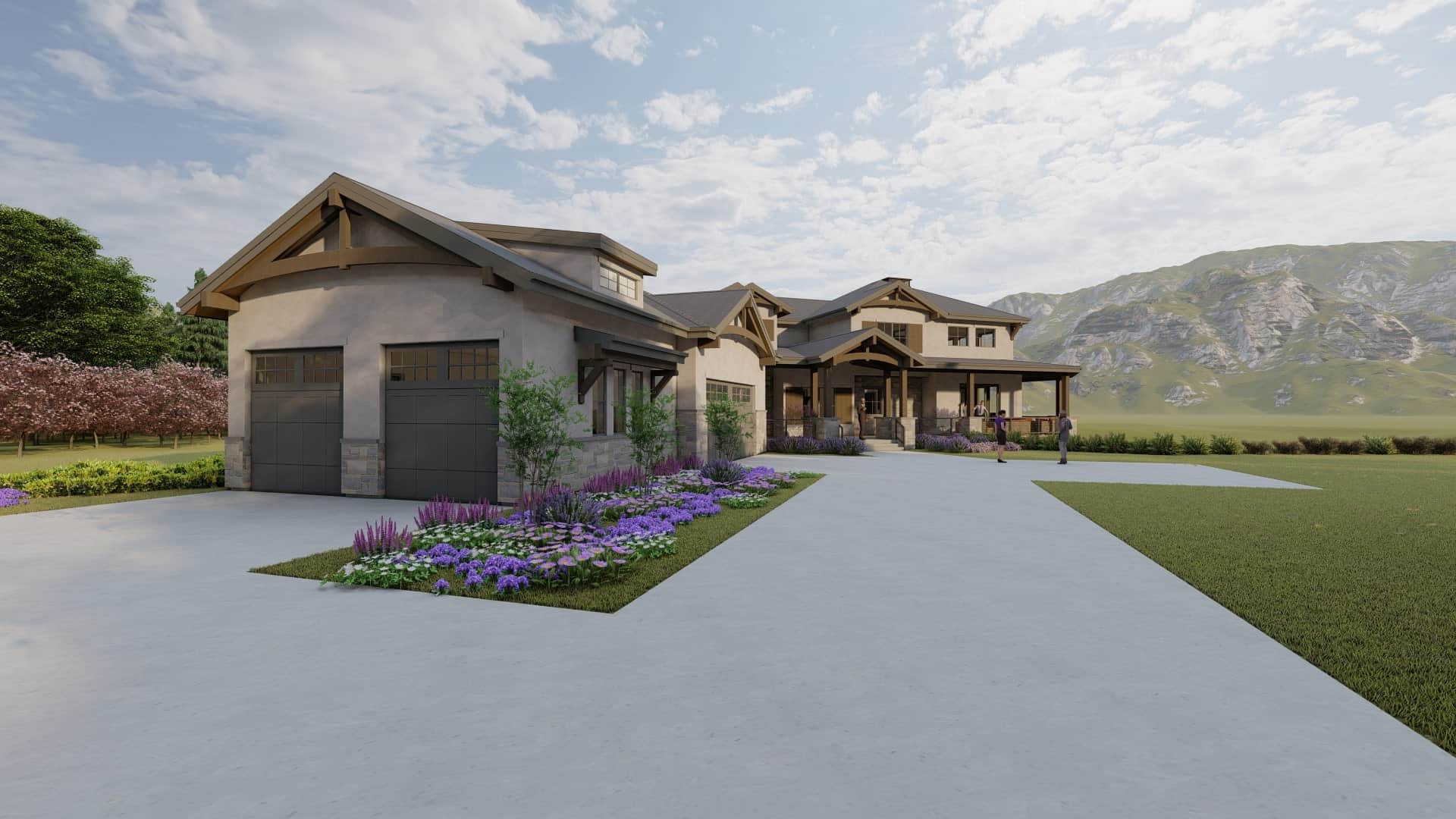 Left Side View of this 6-Bedroom, 5419 Sq Ft Plan - 194-1065