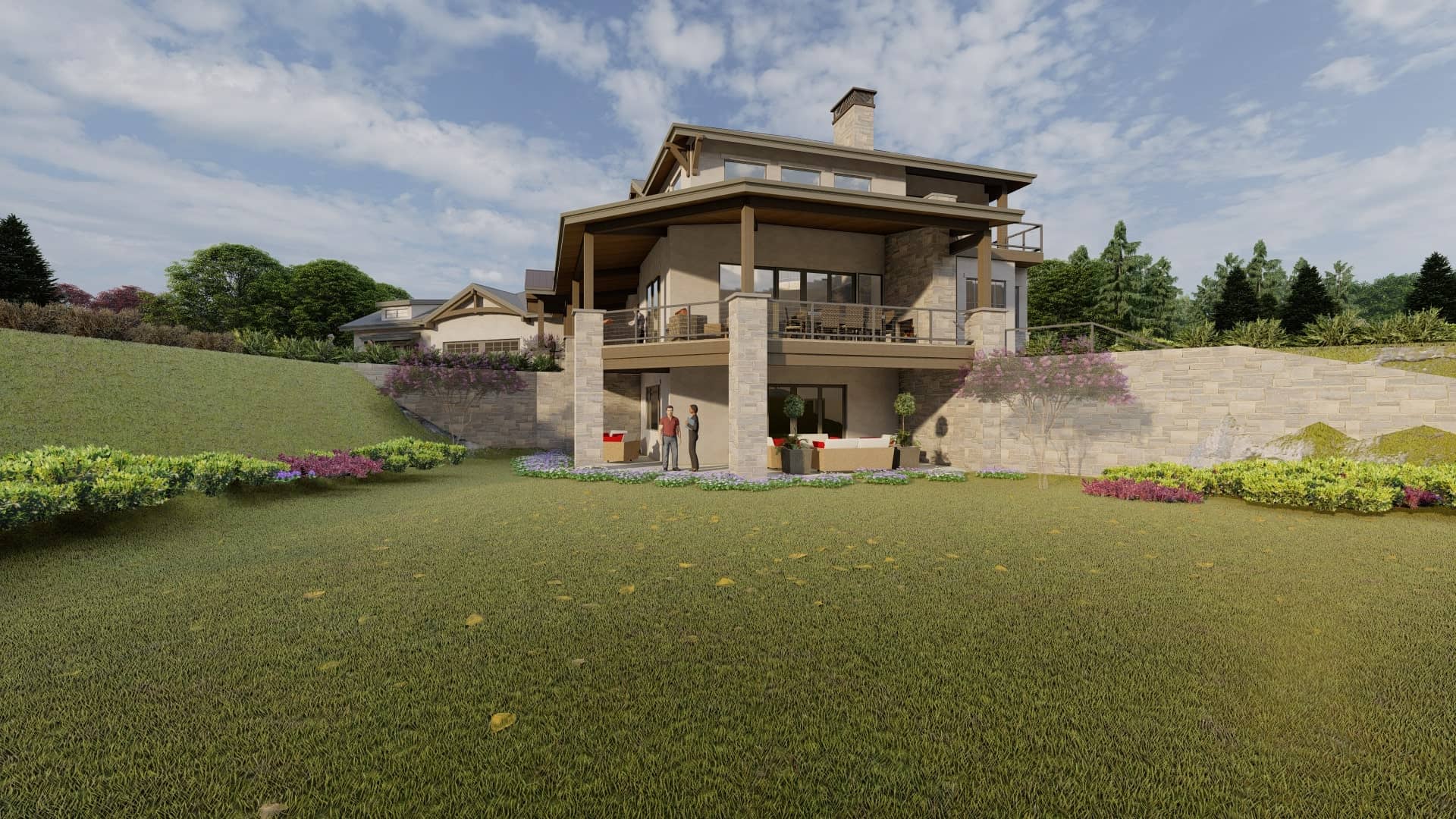 Side View of this 6-Bedroom, 5419 Sq Ft Plan - 194-1065
