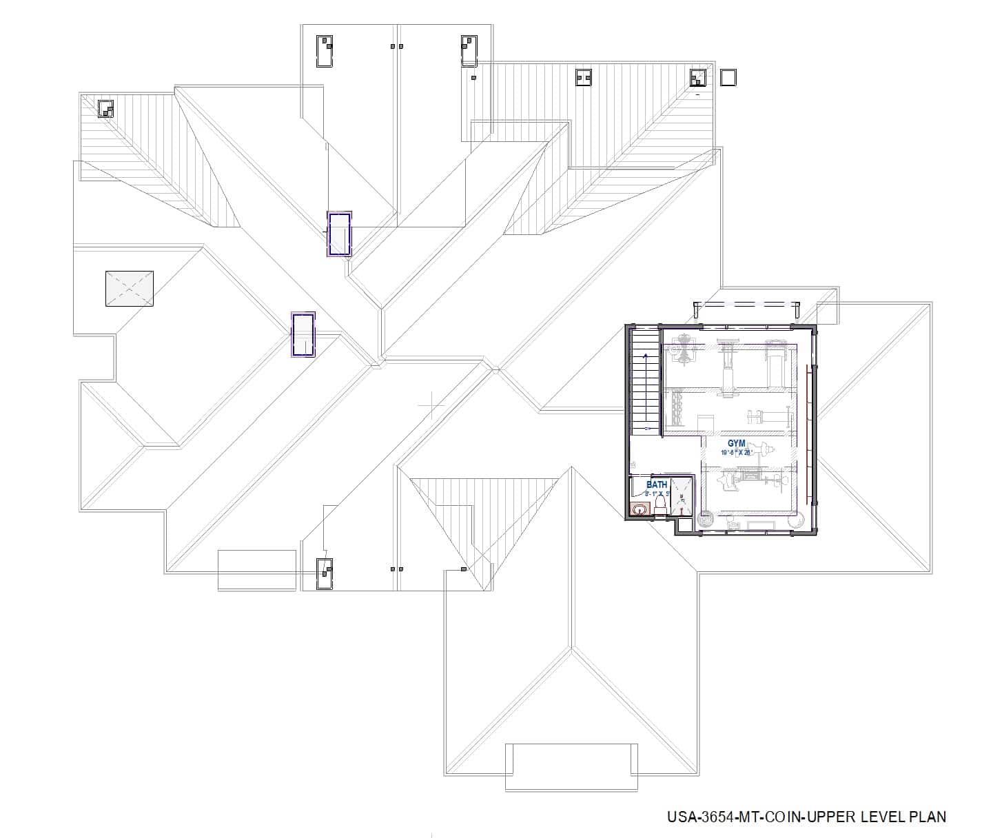 Bonus Room of Ranch Plan #194-1067