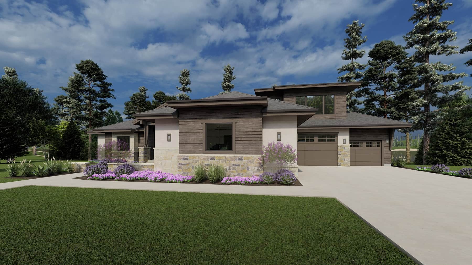 Side View of this 5-Bedroom, 6317 Sq Ft Plan - 194-1067