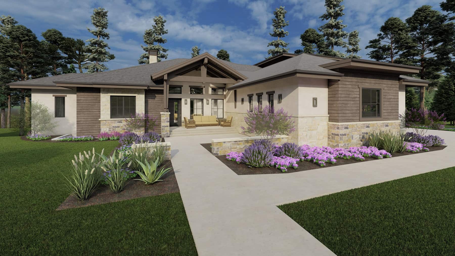 Side View of this 5-Bedroom, 6317 Sq Ft Plan - 194-1067