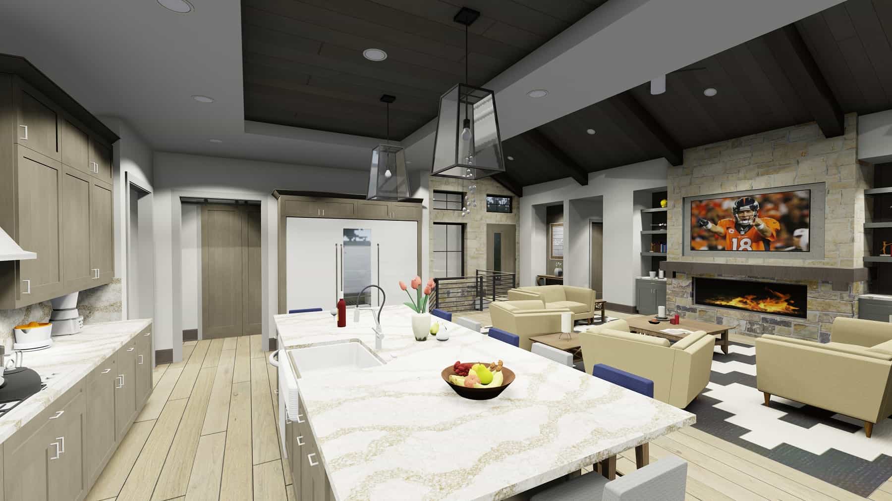 Kitchen of this 5-Bedroom, 6317 Sq Ft Plan - 194-1067