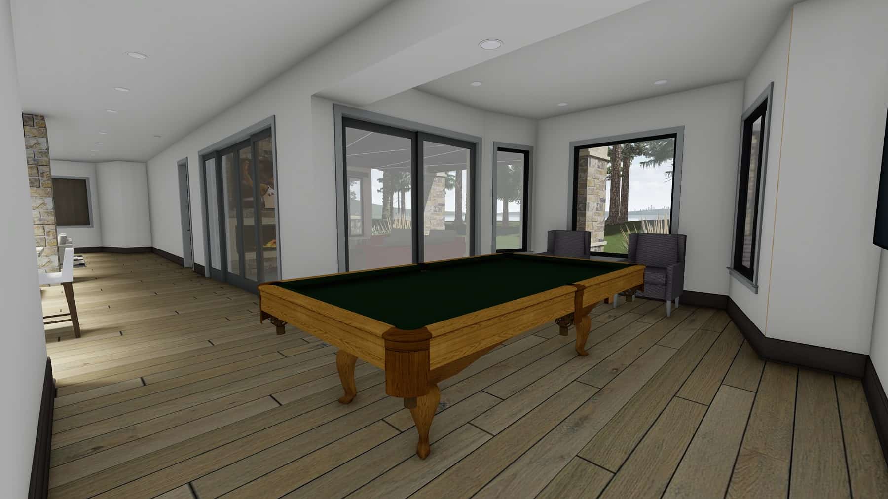 Pool House of this 5-Bedroom, 6317 Sq Ft Plan - 194-1067