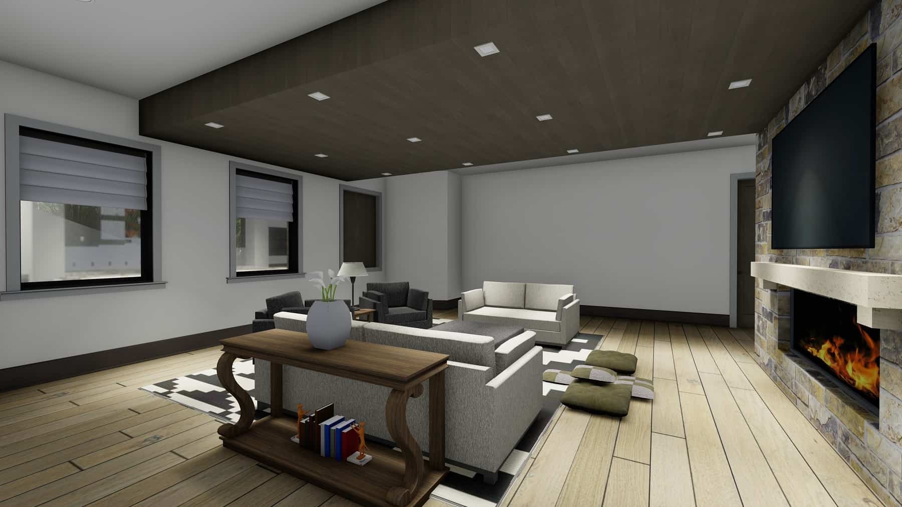 Hearth Room of this 5-Bedroom, 6317 Sq Ft Plan - 194-1067