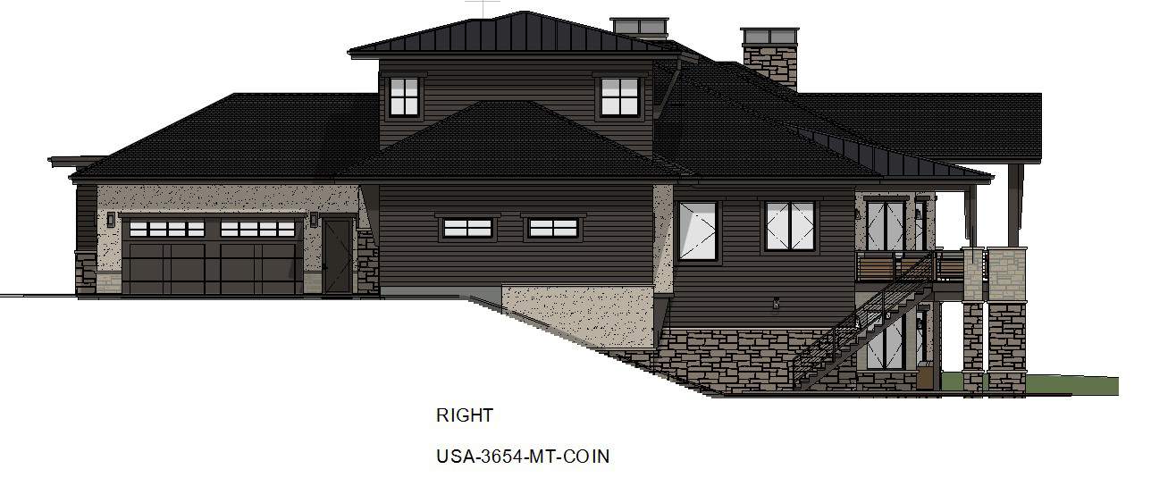 Right Side View of this 5-Bedroom, 6317 Sq Ft Plan - 194-1067