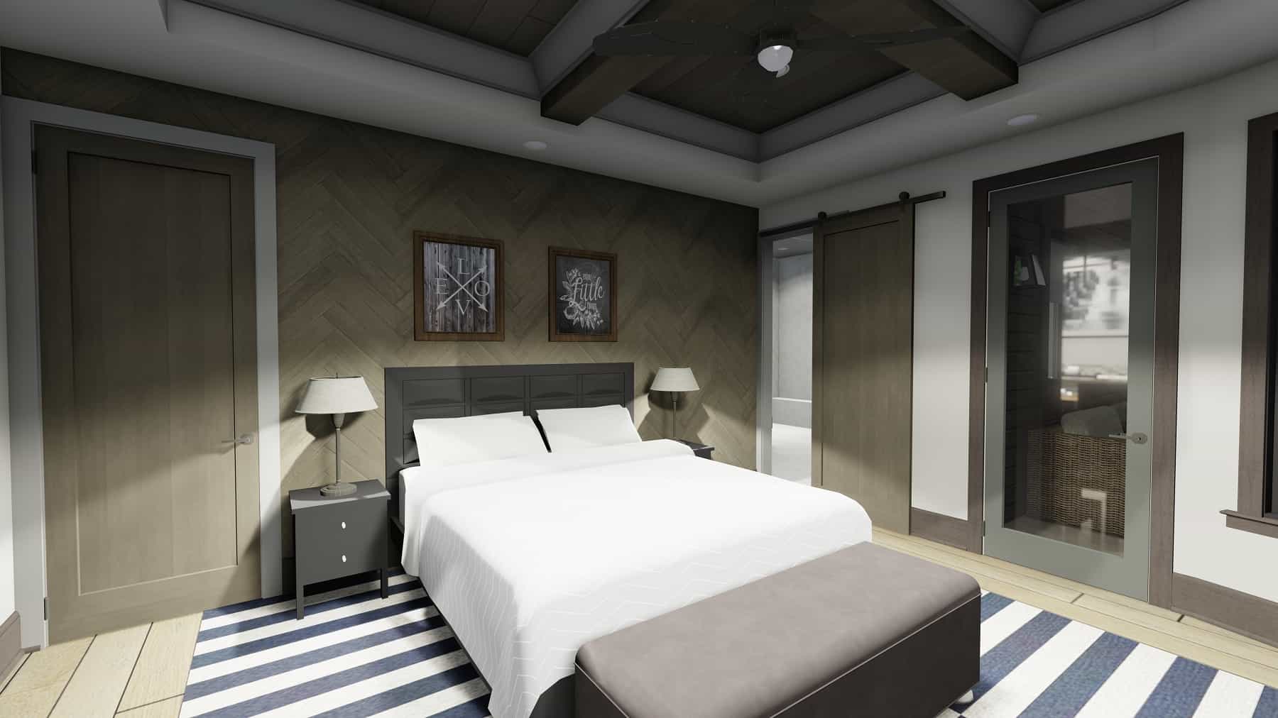 Master Bedroom of this 5-Bedroom, 6317 Sq Ft Plan - 194-1067