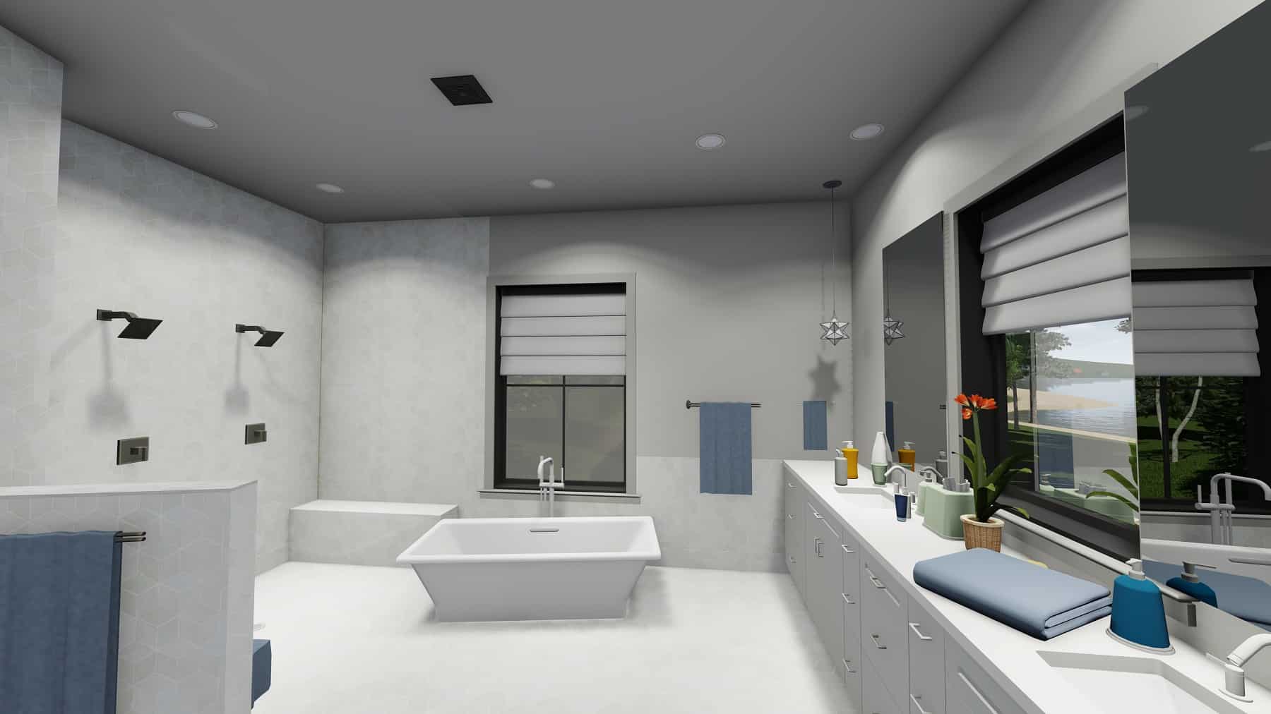 Master Bathroom of this 5-Bedroom, 6317 Sq Ft Plan - 194-1067
