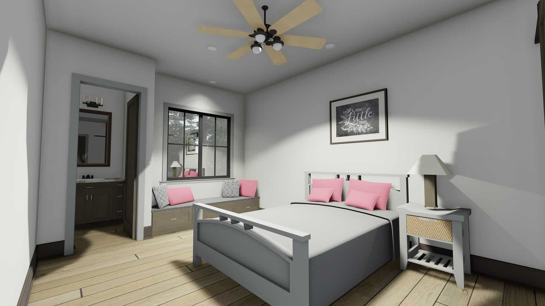 Bedroom of this 5-Bedroom, 6317 Sq Ft Plan - 194-1067
