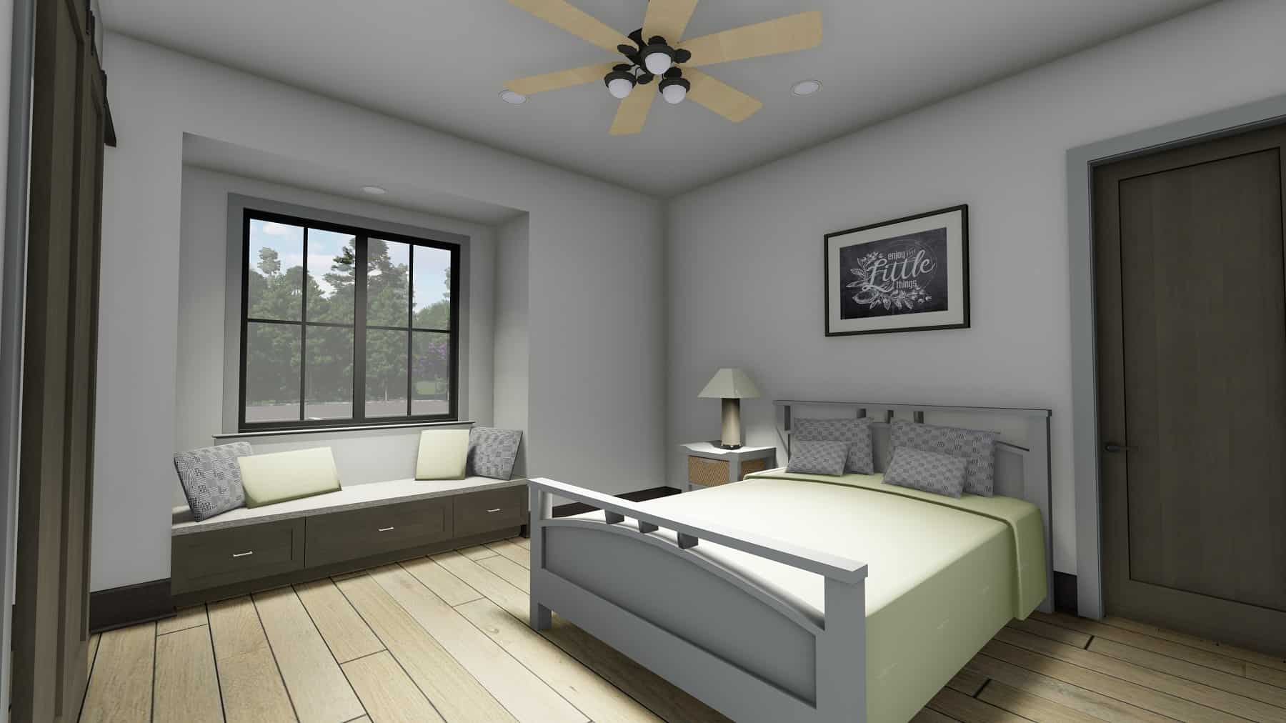 Bedroom of this 5-Bedroom, 6317 Sq Ft Plan - 194-1067
