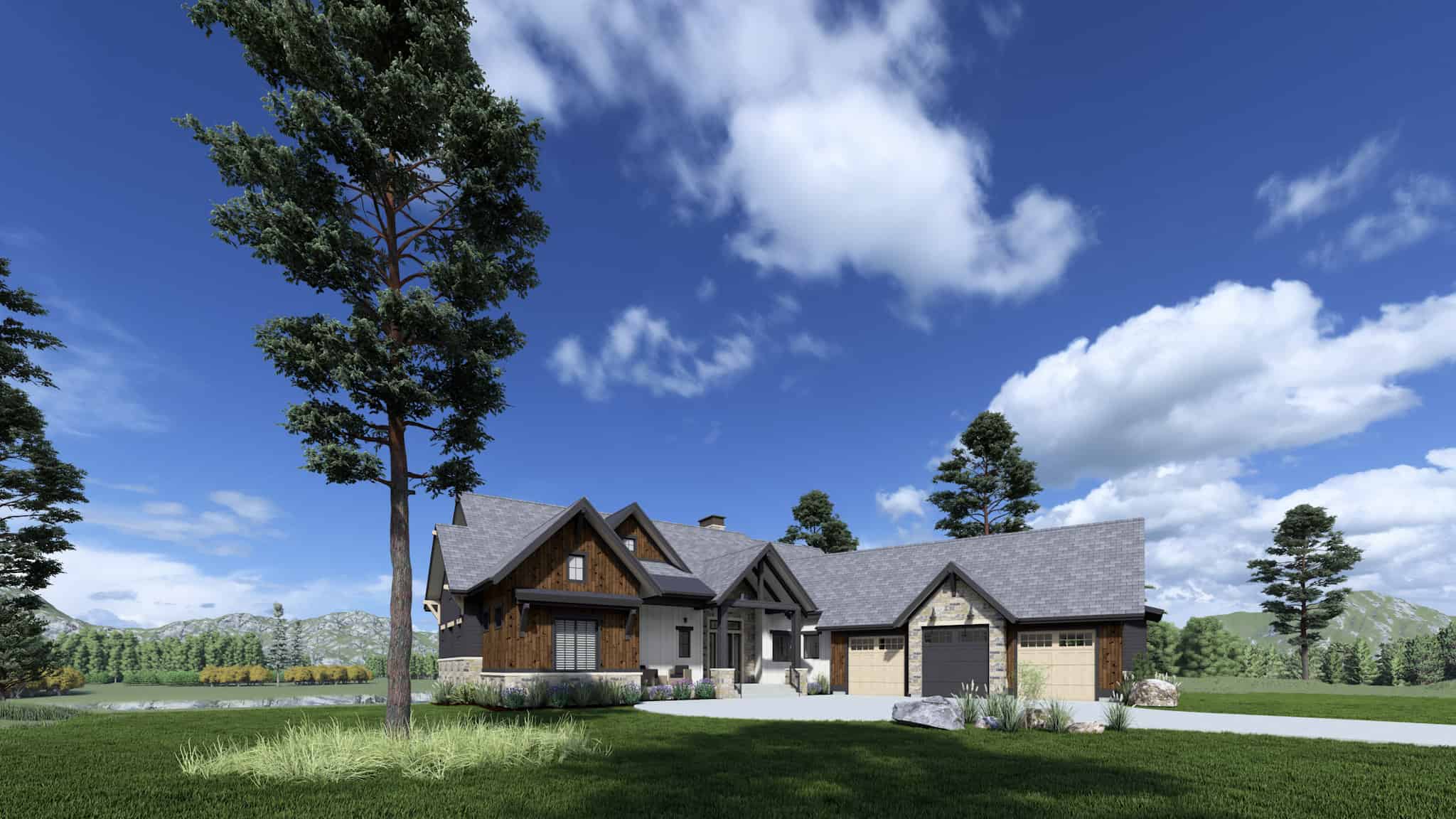 Front View of this 2-Bedroom,2700 Sq Ft Plan -194-1068