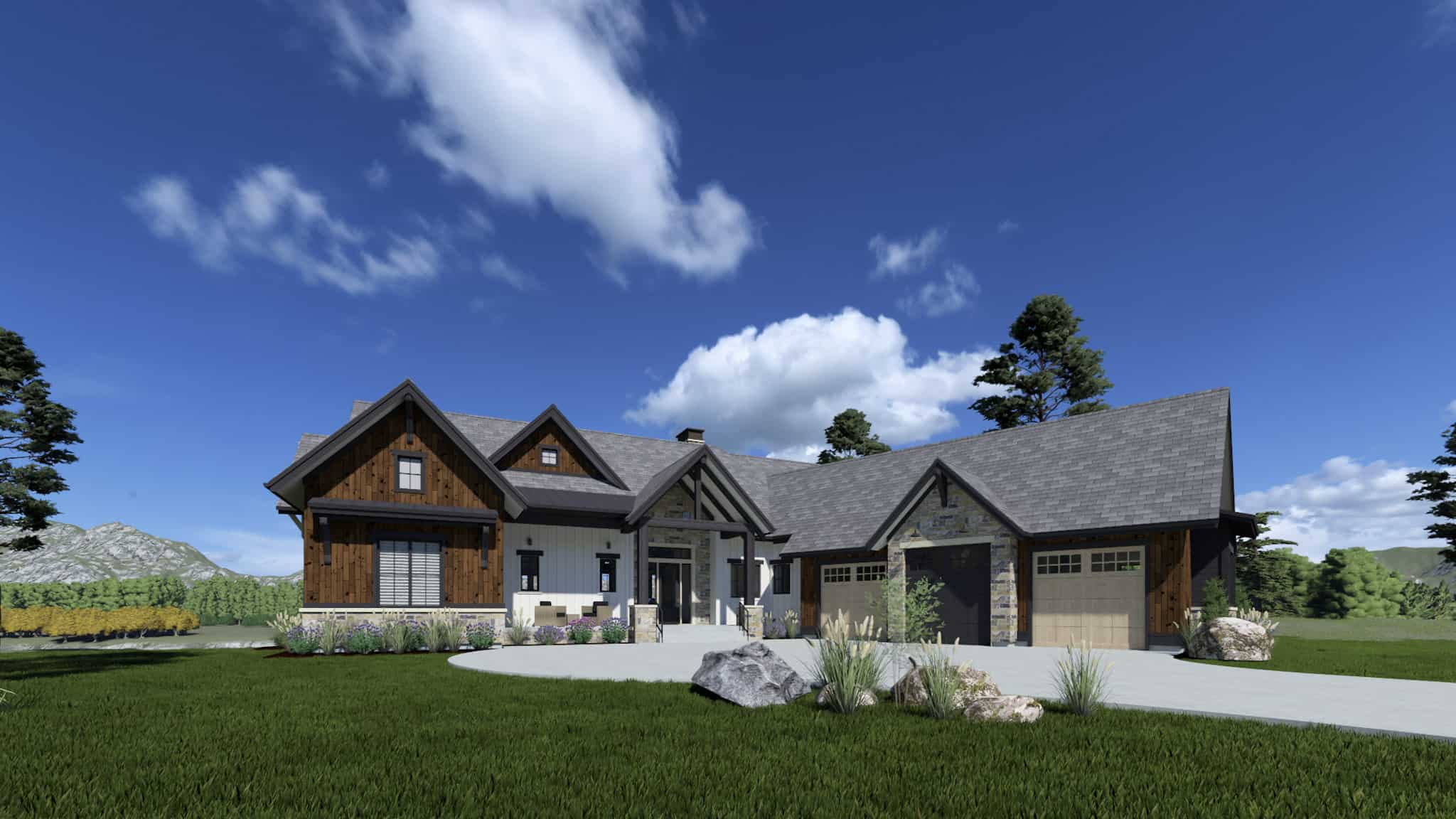 Front View of this 2-Bedroom,2700 Sq Ft Plan -194-1068