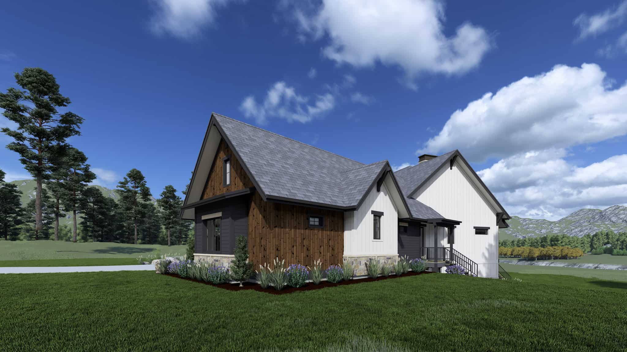 Right Side View of this 2-Bedroom,2700 Sq Ft Plan -194-1068