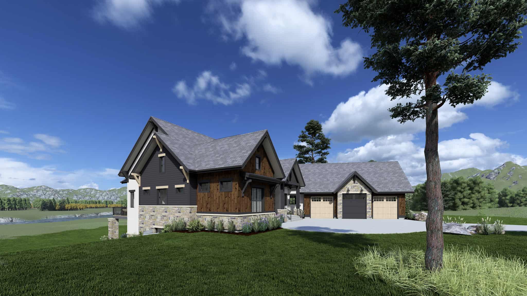 Left Side View of this 2-Bedroom,2700 Sq Ft Plan -194-1068