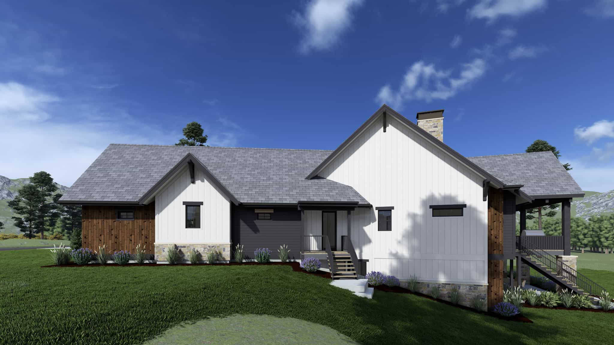 Right Side View of this 2-Bedroom,2700 Sq Ft Plan -194-1068