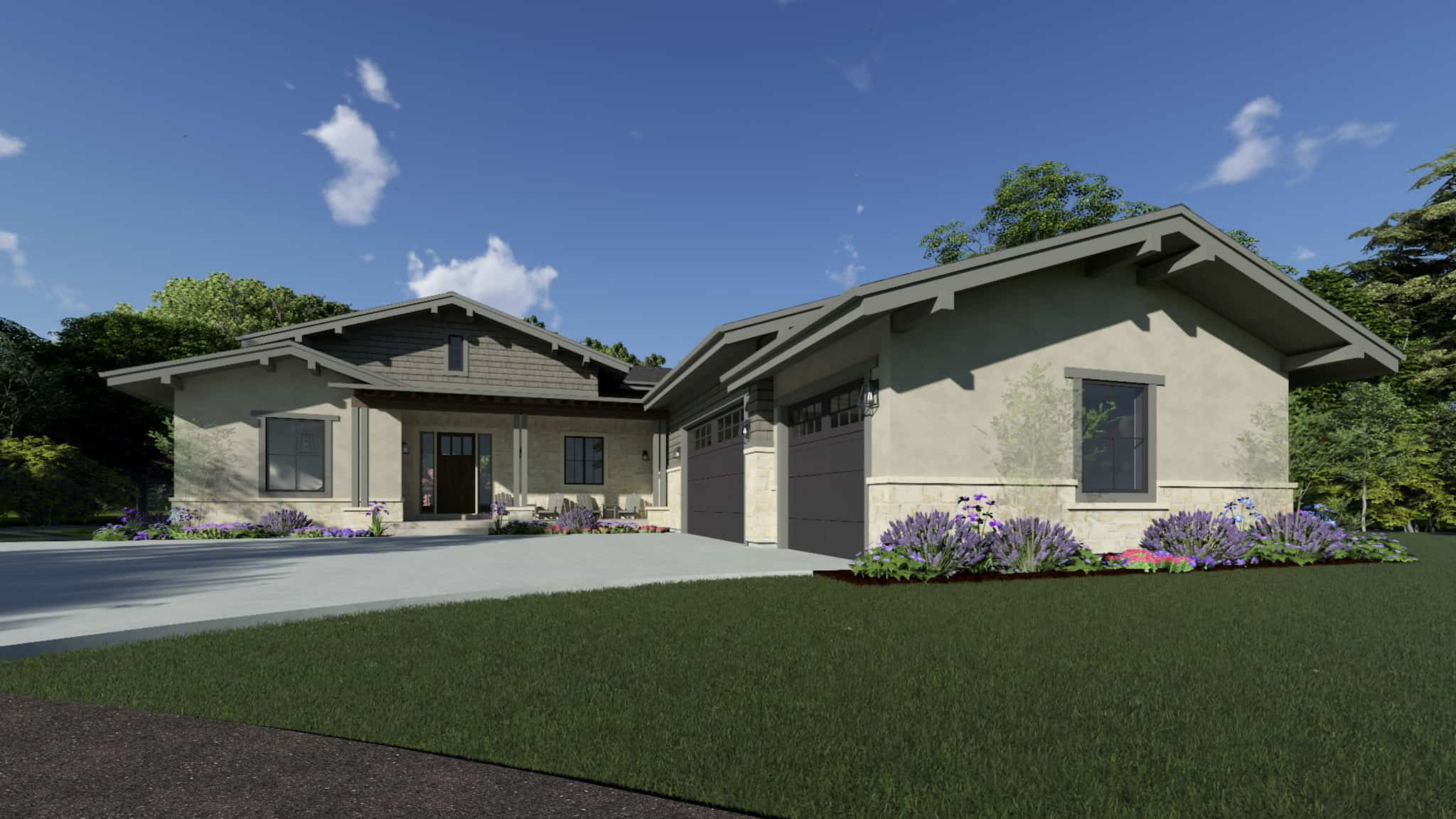 Front View of this 3-Bedroom,2734 Sq Ft Plan -194-1069