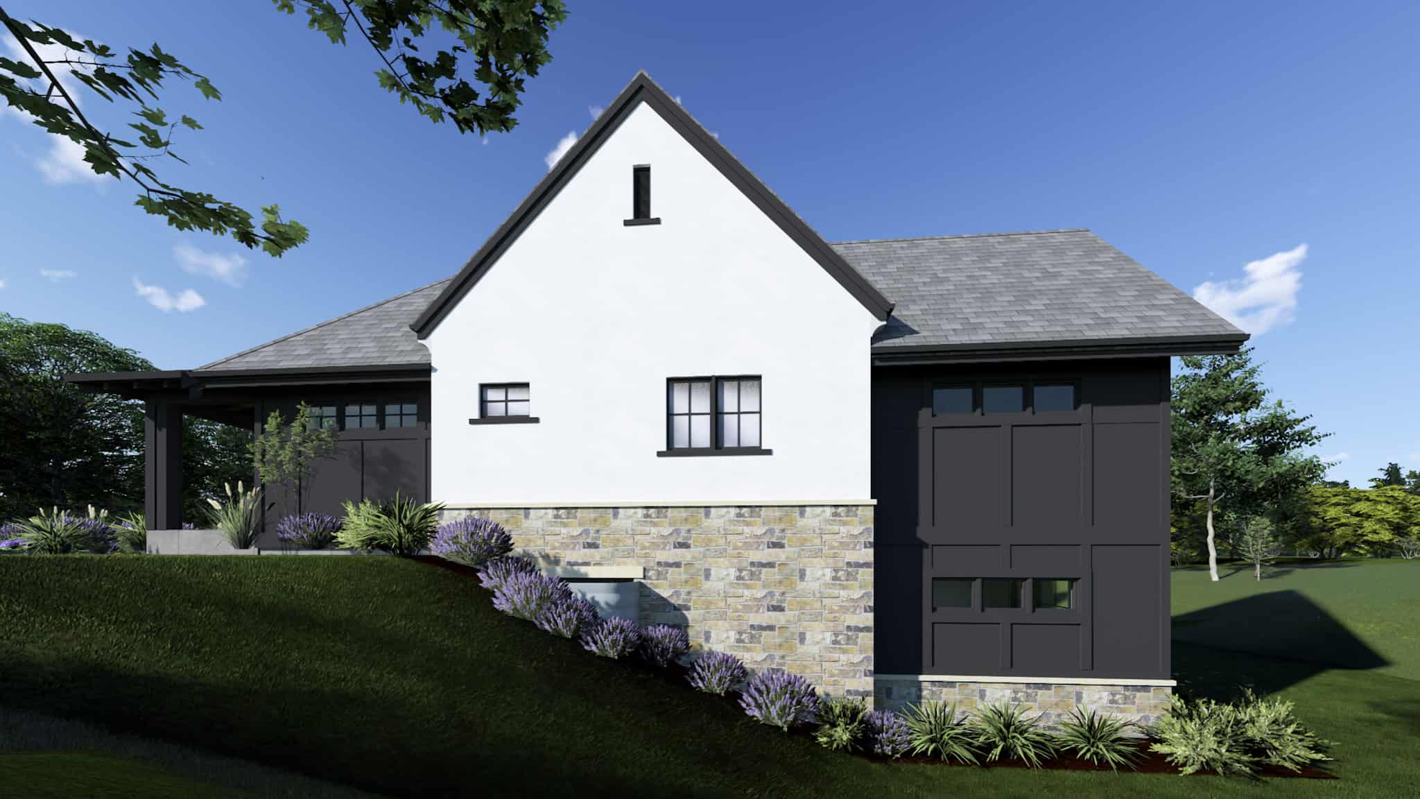 Right Side View of this 3-Bedroom,2748 Sq Ft Plan -194-1070
