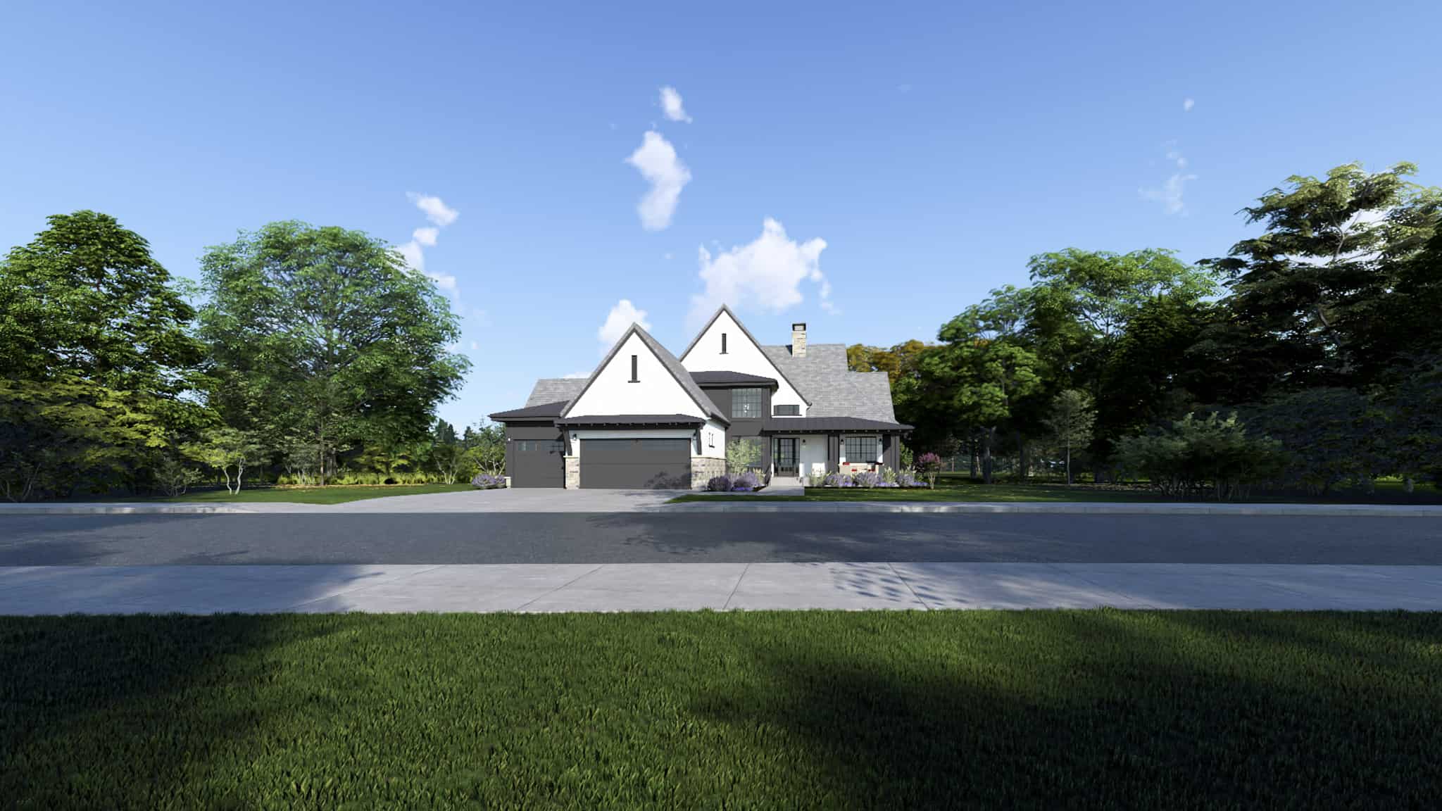 Front View of this 3-Bedroom,2748 Sq Ft Plan -194-1070