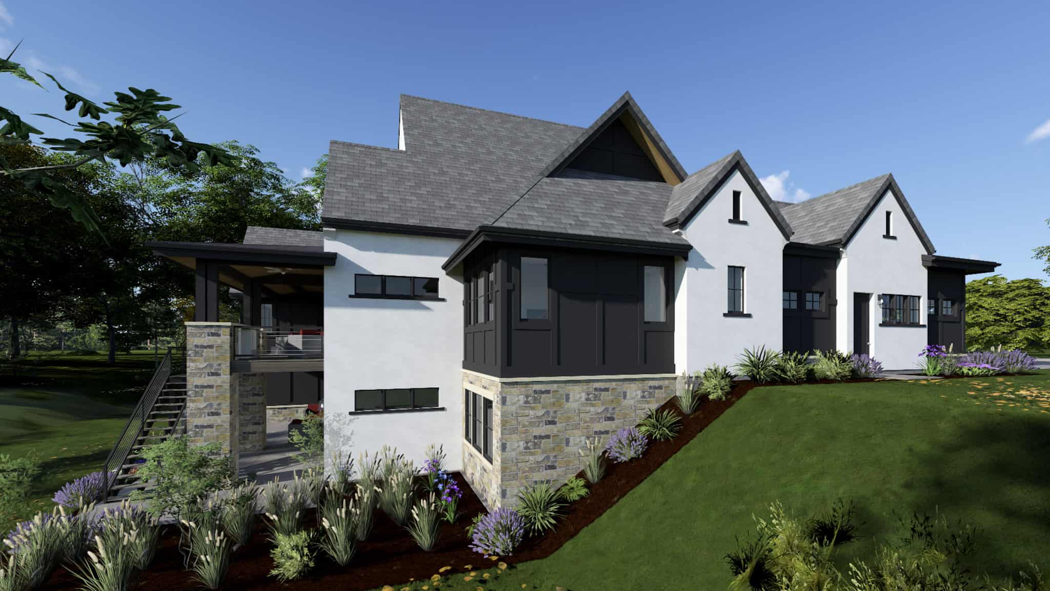 Left Side View of this 3-Bedroom,2748 Sq Ft Plan -194-1070