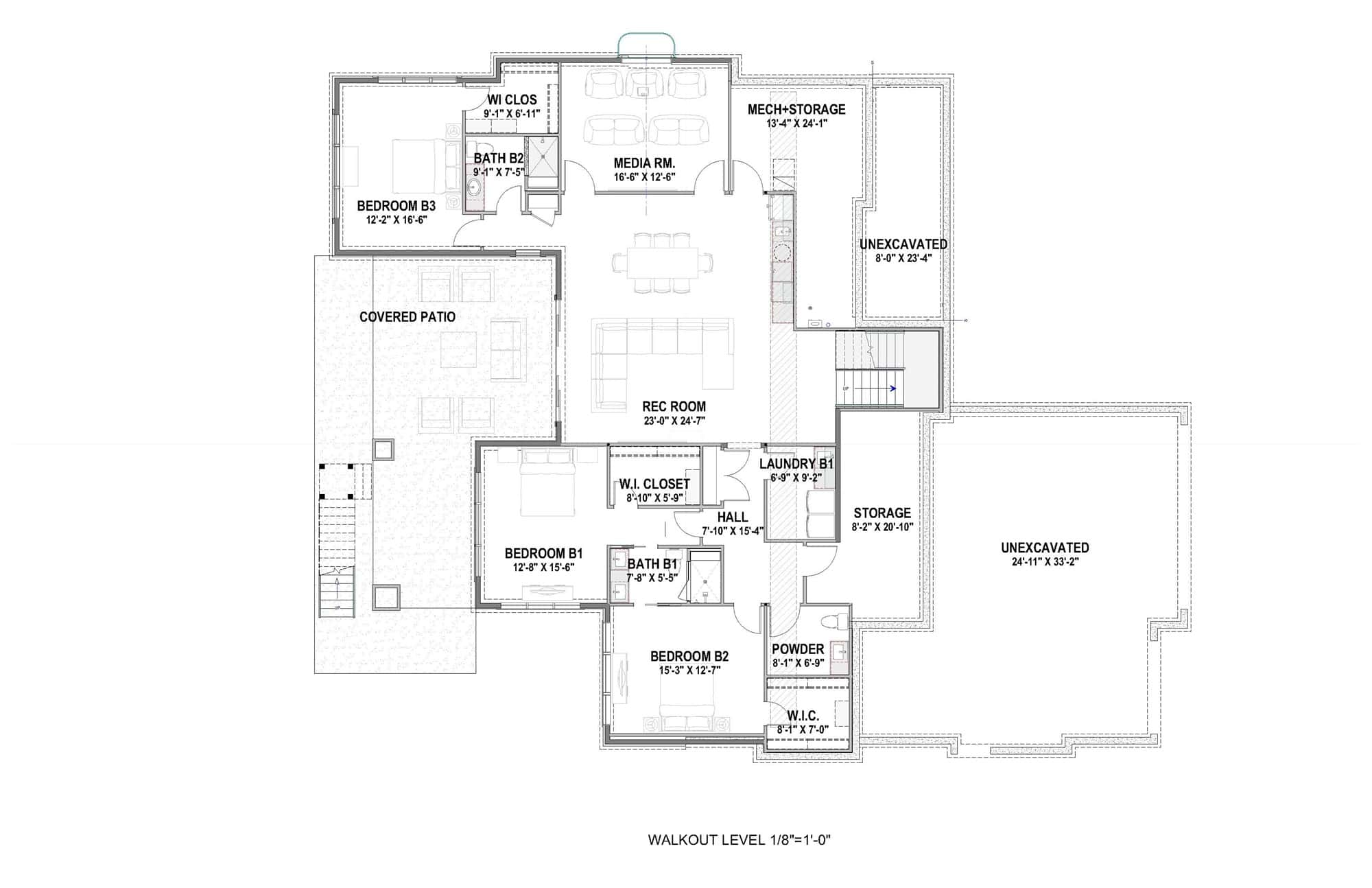 Basement of French Plan #194-1070