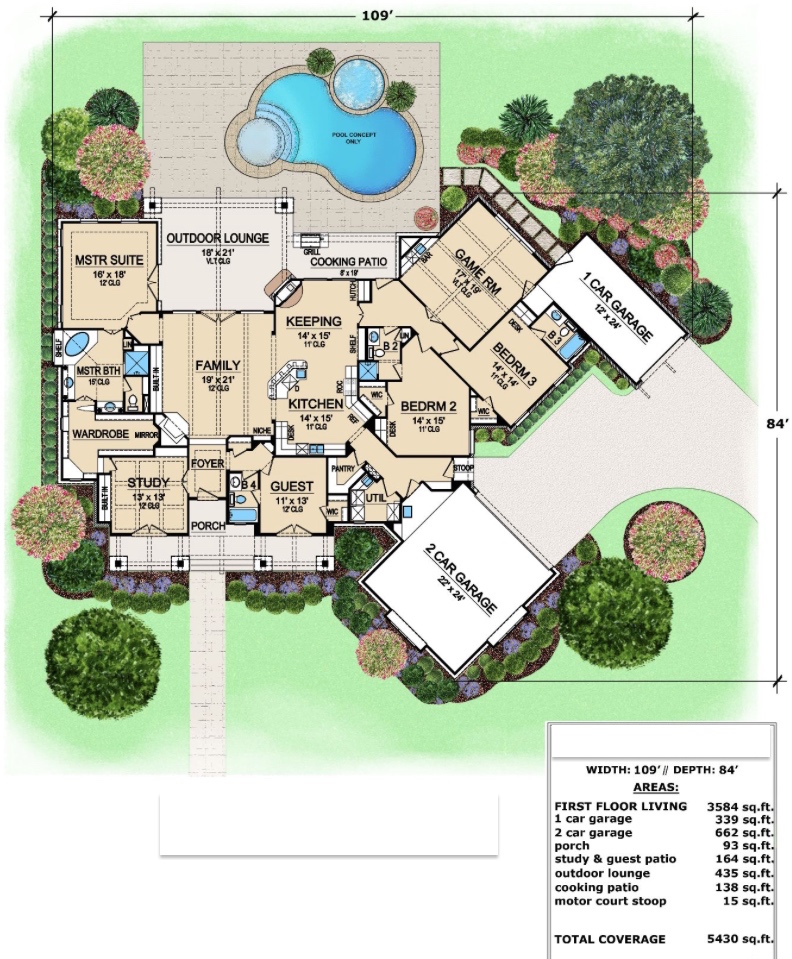  of this 4-Bedroom, 3584 Sq Ft Plan - 195-1000