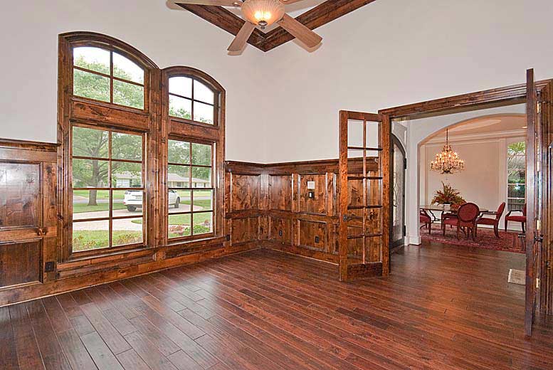 Home Office: Library of this 5-Bedroom,5327 Sq Ft Plan -5327