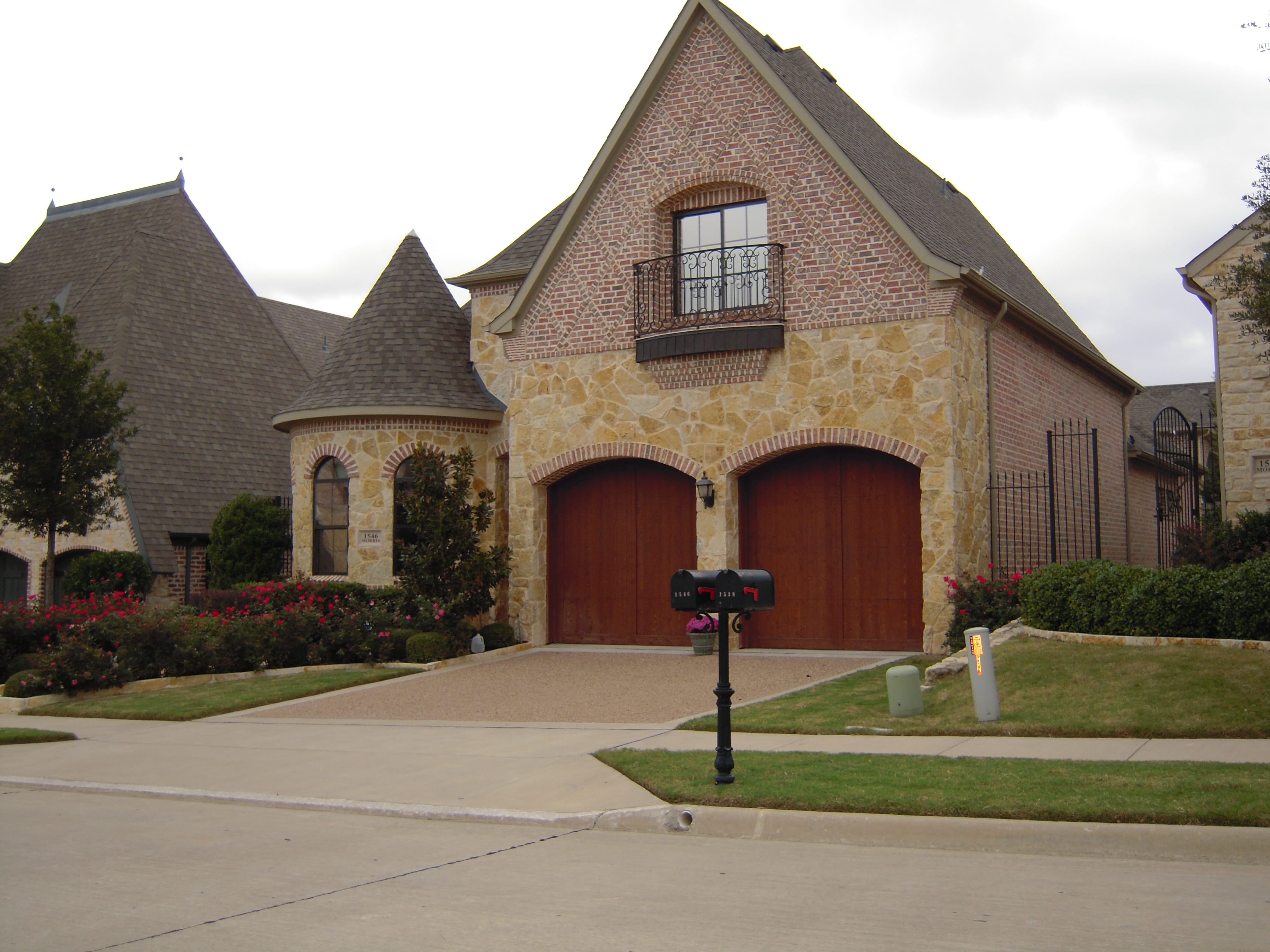 Color photograph of European style home plan (House Plan #195-1017) at The Plan Collection.