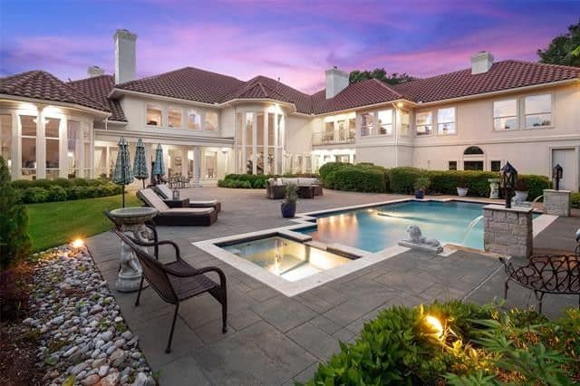 Pool of this 5-Bedroom,10325 Sq Ft Plan -195-1029