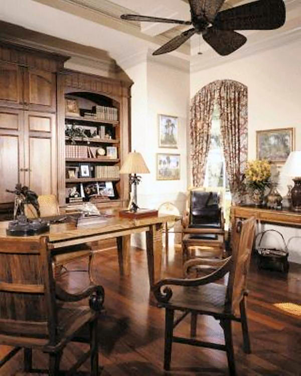 Home Office: Library of this 3-Bedroom,5108 Sq Ft Plan -5108