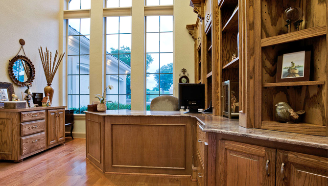 Home Office: Library of this 4-Bedroom,4674 Sq Ft Plan -4674
