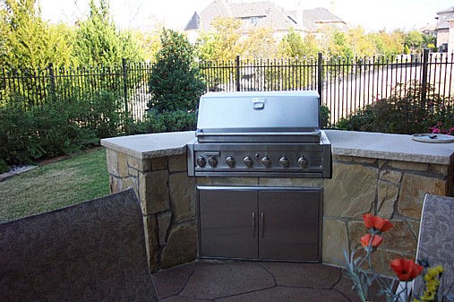 Outdoor Kitchen of this 3-Bedroom,3047 Sq Ft Plan -3047