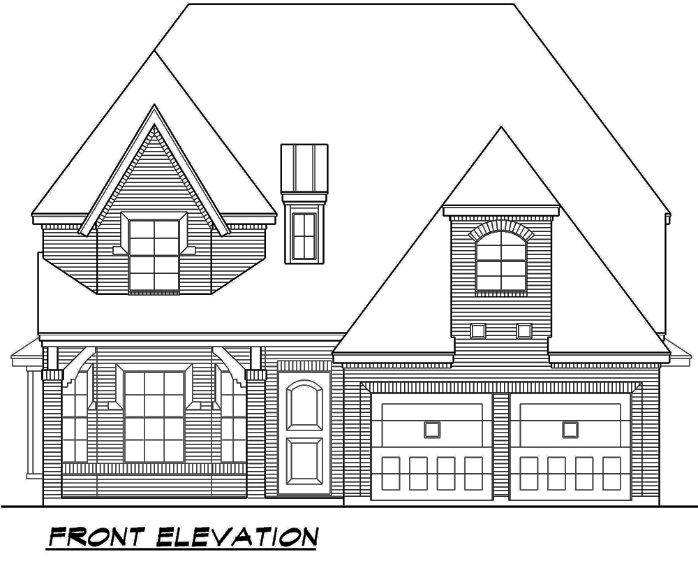 Home Plan Front Elevation of this 3-Bedroom,3818 Sq Ft Plan -195-1073